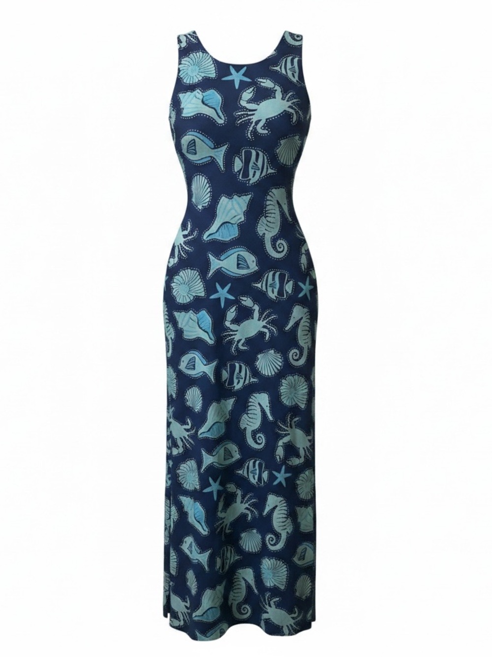 Nautical Blue Maxi Dress